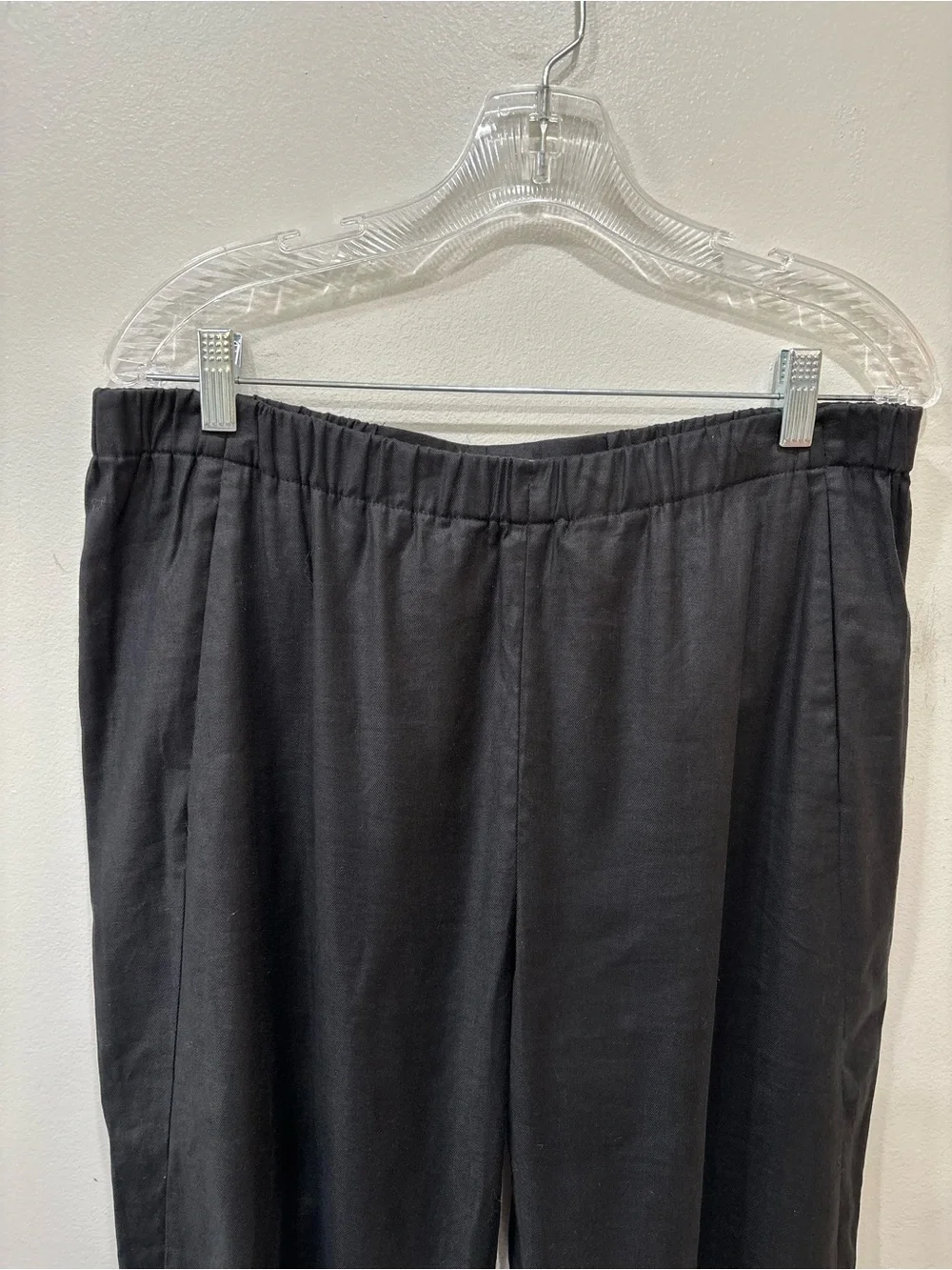 Babaton Linen Blend Jogger Black Pockets Pants Women’s Size XL